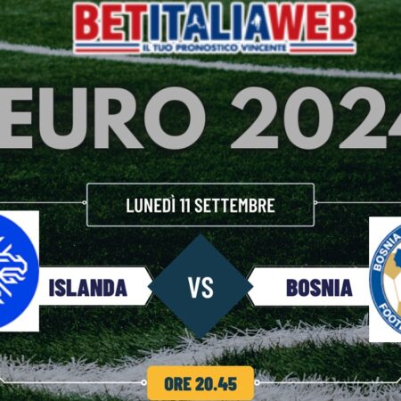 Pronostico Islanda-Bosnia, match di qualificazione a Euro 2024 del 11 settembre 2023