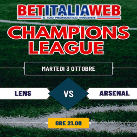 Pronostico Lens-Arsenal: Champions League, pronostico gratuito, quote e risultato esatto
