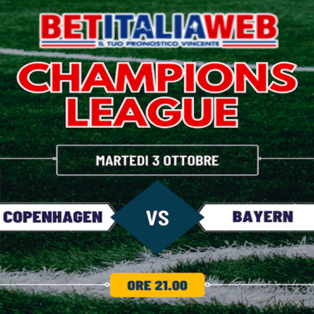 Pronostico Copenhagen-Bayern Monaco: Champions League, pronostico gratuito, quote e risultato esatto