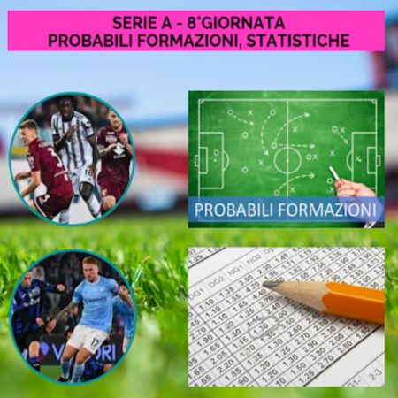 Pronostici Serie A: probabili formazioni, statistiche e scommesse su TUTTE le partite della 8a giornata in un click