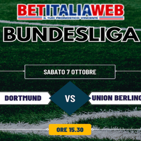 Pronostico Borussia Dortmund-Union Berlino e partite della 7a giornata di Bundesliga