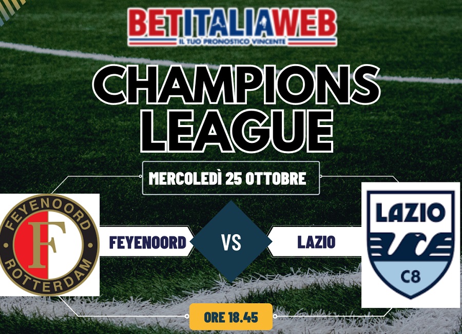 Pronostico Feyenoord-Lazio di Champions League