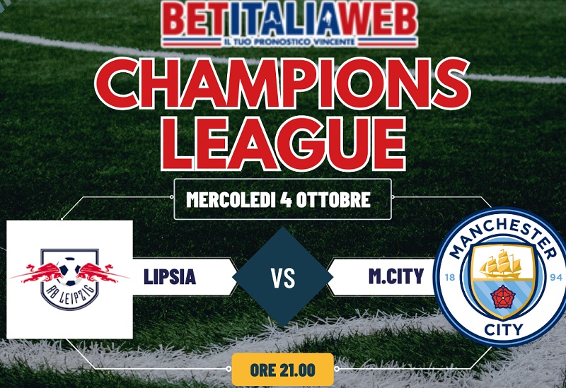 Pronostico Lipsia-Manchester City di Champions League