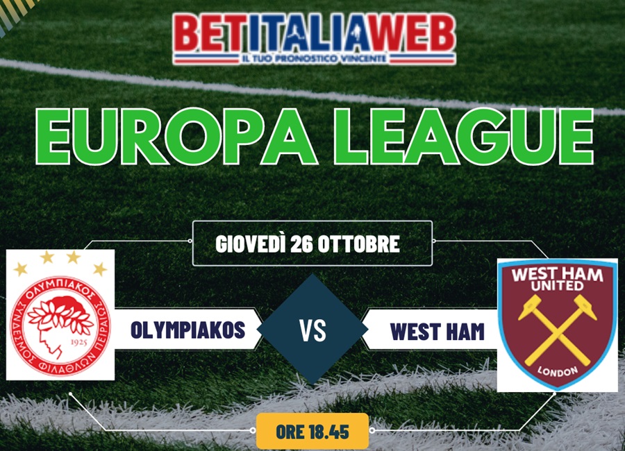 Pronostici Olympiakos-West Ham di Europa League