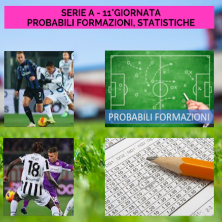 Pronostici Serie A: probabili formazioni, statistiche e scommesse su TUTTE le partite della 11a giornata in un click