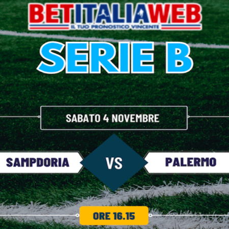 Pronostici Serie B: Sampdoria-Palermo e pronostico gratuito 12a giornata del 4-5 novembre 2023