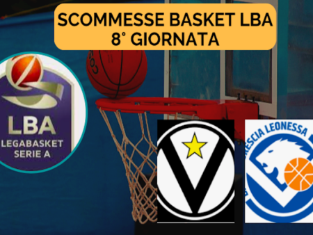 Pronostici Basket LBA 2023-24: programma, quote e scommesse sulla 8a giornata del campionato di pallacanestro in Italia