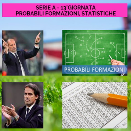 Pronostici Serie A: probabili formazioni, statistiche e scommesse su TUTTE le partite della 13a giornata in un click