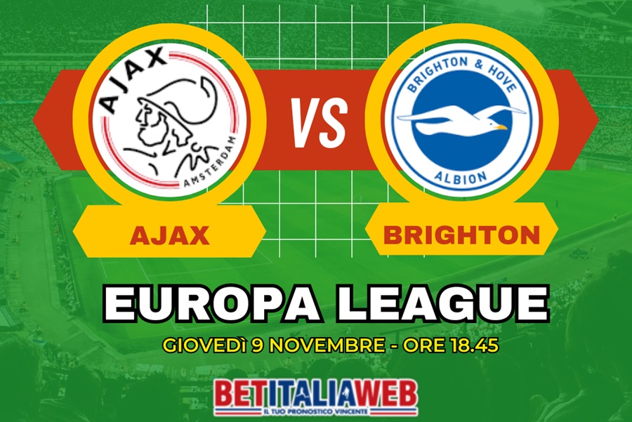 Pronostico Ajax-Brighton di Europa League