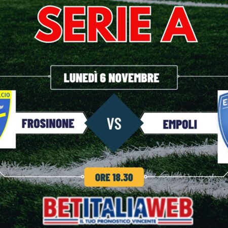 Frosinone-Empoli pronostico special gratis, probabili formazioni e risultato esatto