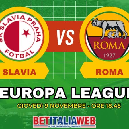 Pronostico Slavia Praga-Roma di Europa League, quote scommesse e pronostico special