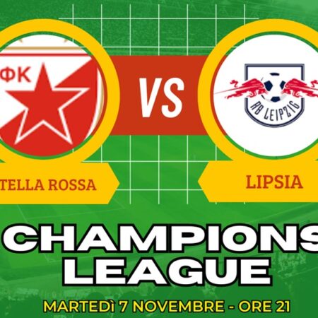 Pronostico Stella Rossa-Lipsia, quote scommesse e risultato finale esatto