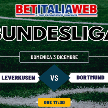 Pronostico Bayer Leverkusen-Borussia Dortmund e partite della 13° giornata di Bundesliga