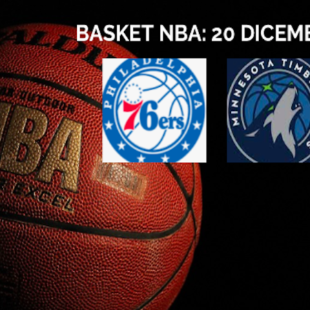 Pronostici Basket NBA: Philadelphia 76ers-Minnesota Timberwolves e le partite di mercoledì 20 dicembre 2023