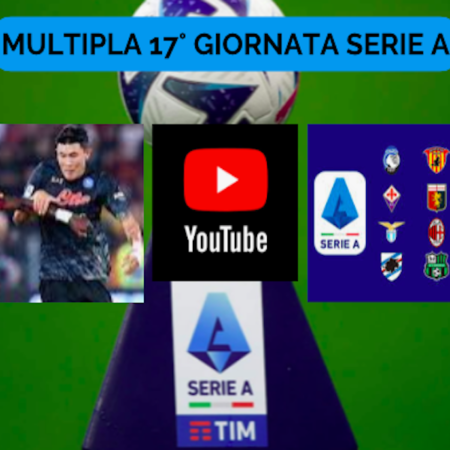 Pronostici Serie A: Schedina 17° giornata. Multipla Quota @6.03 sul campionato di calcio italiano