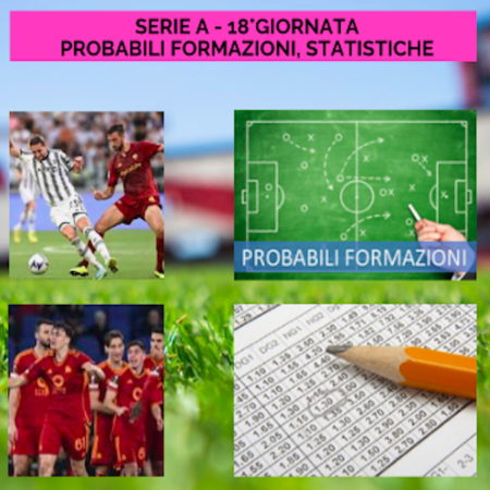 Pronostici Serie A: probabili formazioni, statistiche e scommesse su TUTTE le partite della 18a giornata in un click
