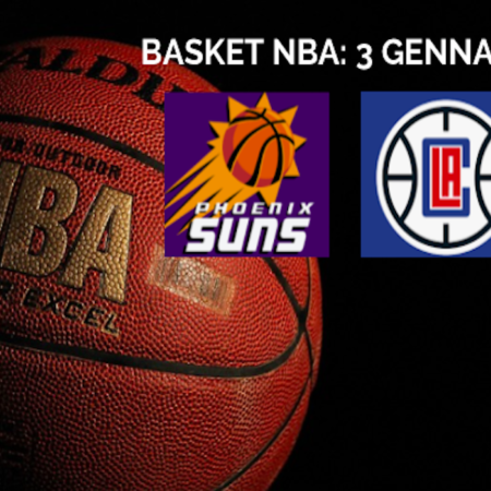 Pronostici Basket NBA: Phoenix Suns-LA Clippers e le partite di mercoledì 3 gennaio 2024