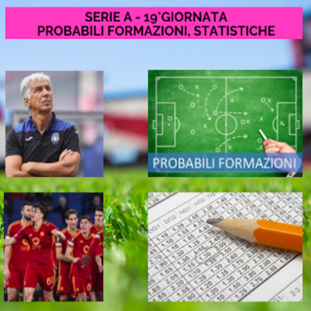 Pronostici Serie A: probabili formazioni, statistiche e scommesse su TUTTE le partite della 19a giornata in un click