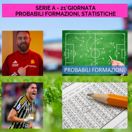 Pronostici Serie A: probabili formazioni, statistiche e scommesse su TUTTE le partite della 21a giornata in un click
