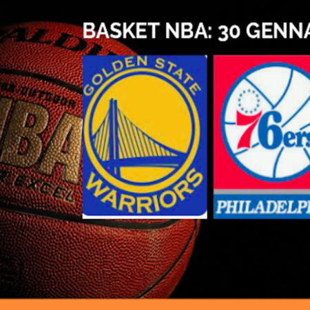 Pronostici Basket NBA: Golden State Warriors-Philadelphia 76ers e le partite di martedì 30 gennaio 2024