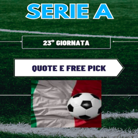 Pronostici Serie A: probabili formazioni, statistiche e scommesse su TUTTE le partite della 23a giornata in un click