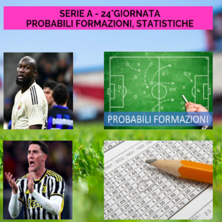 Pronostici Serie A: probabili formazioni, statistiche e scommesse su TUTTE le partite della 24a giornata in un click