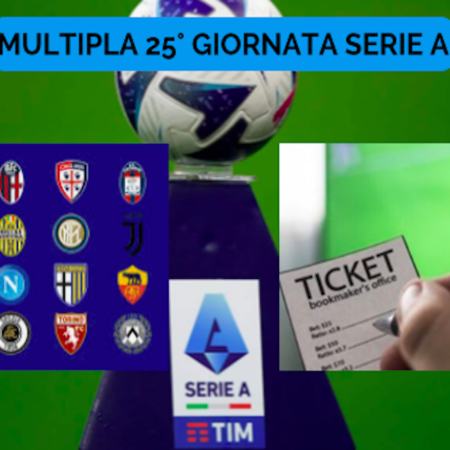 Pronostici Serie A: Schedina 25° giornata. Multipla Quota @5 sul campionato di calcio italiano