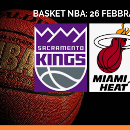 Pronostici Basket NBA: Pacers-Raptors, Kings-Heat e le partite di lunedì 26 febbraio 2024