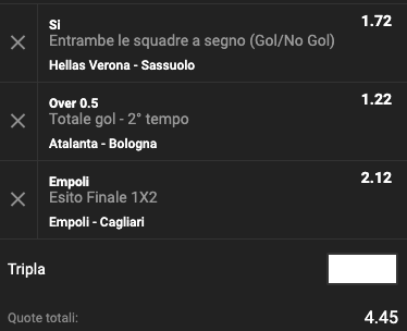 Multipla Calcio 27a giornata Serie A