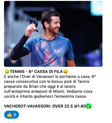 Quote Antepost Tennis Miami 2024