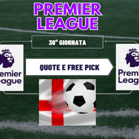 Pronostici Premier League: tutto sulla 30° giornata. Big match Manchester City-Arsenal, free pick Aston Villa-Wolves
