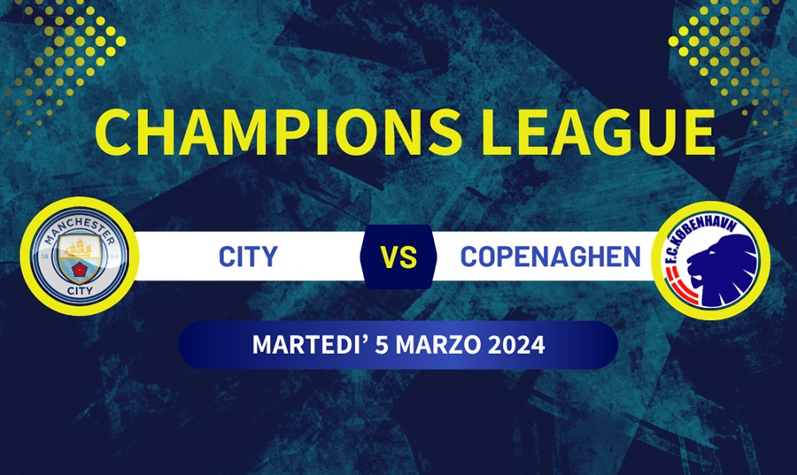 Pronostico Manchester City-Copenaghen di Champions League