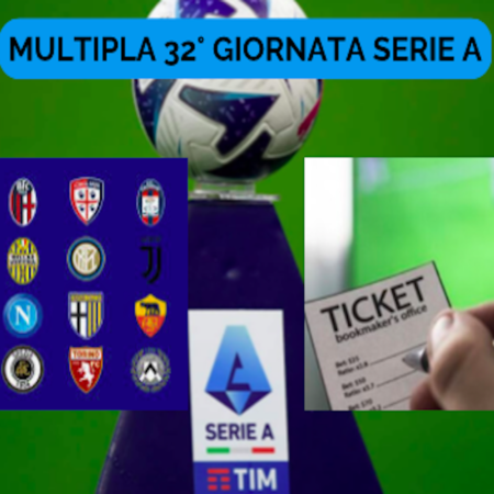 Pronostici Serie A: Schedina 32° giornata. Multipla Quota @5.22 sul campionato di calcio italiano
