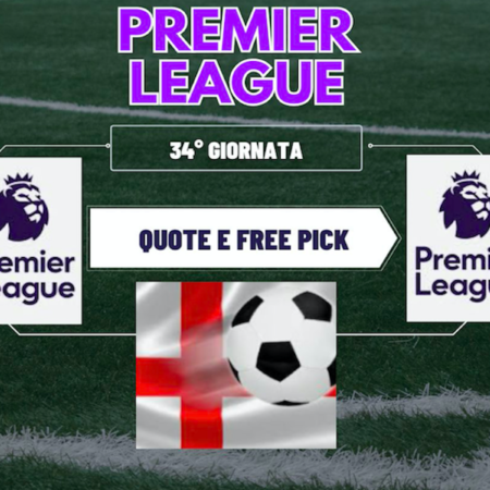 Pronostici Premier League: tutto sulla 34° giornata. Free Pick Crystal Palace-West Ham e semifinali FA Cup