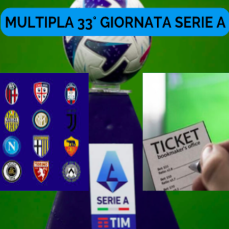 Pronostici Serie A: Schedina 33° giornata. Multipla Quota @6 sul campionato di calcio italiano