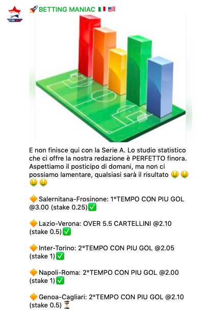 Quote e risultati Serie A 34a giornata