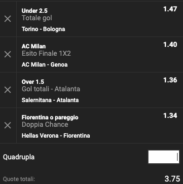 Multipla 35a giornata Serie A