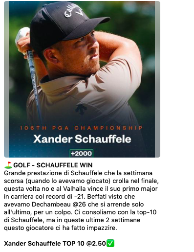 Pronostici Golf Charles Schwab Challenge 2024