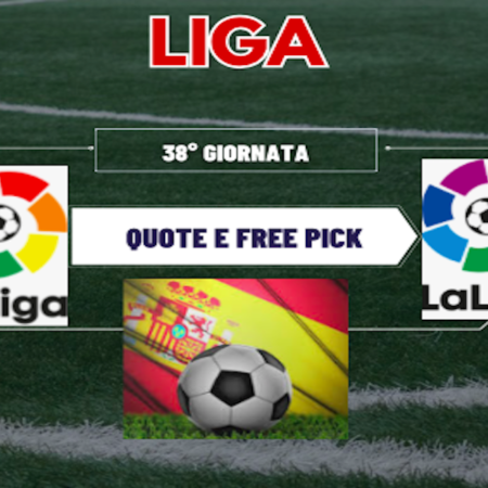 Pronostici Liga: analisi 38° giornata, ultimo turno con free pick Real Sociedad-Atletico Madrid