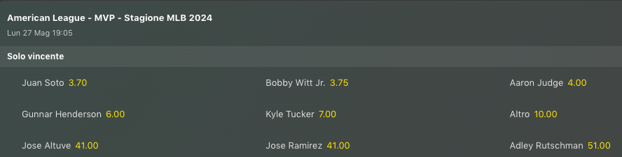 Pronostici MLB Week 10