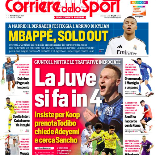 Pronostici Calciomercato 15 luglio 2024