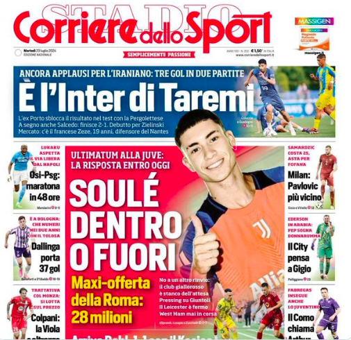 Pronostici Calciomercato 23 luglio 2024