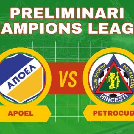 Pronostico APOEL-Petrocub di Champions League di martedì 22 luglio 2024