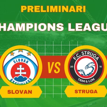 Pronostico Slovan Bratislava-Struga, preliminare di Champions League