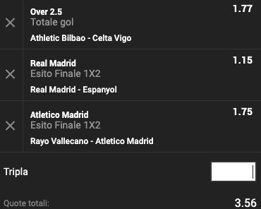 Multipla Liga 6a giornata