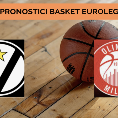 Pronostici Basket Eurolega: doppio turno con 33° e 34° giornata dal 24 al 27 marzo 2026. Derby azzurro Olimpia-Virtus giovedì 26