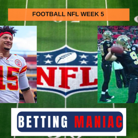 Pronostici Football Americano NFL: analisi, quote e scommesse Week 5. Le analisi di tutte le partite, si chiude lunedì con Chiefs-Saints