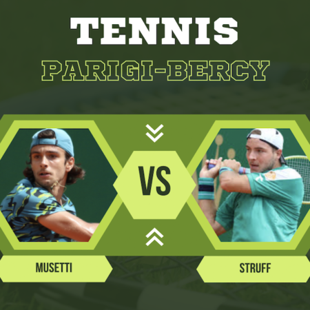 Pronostico Lorenzo Musetti-Leonard Struff: le scommesse sul primo turno del Master 1000 Parigi-Bercy di Tennis