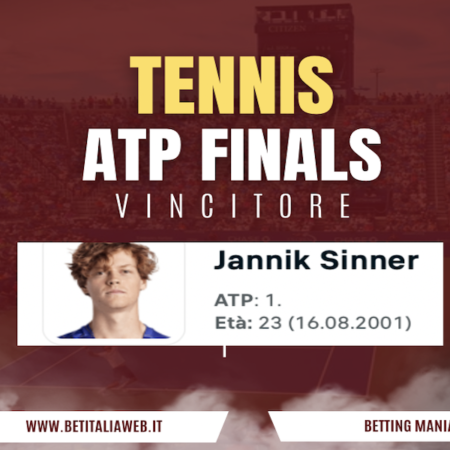 Pronostici Tennis: Jannik Sinner diventa re alle Finals di Torino. Tutti i numeri di un annata eccezionale e le quote dei prossimi impegni (Coppa Davis e Slam 2025)
