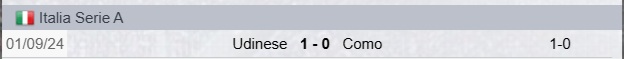 Como-Udinese Precedenti